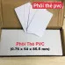 10 Phôi thẻ nhựa PVC trắng in trực tiếp