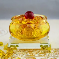 BÁT TỤ BẢO THỎI VÀNG THU HÚT TÀI LỘC MAY MẮN CHO GIA CHỦ KHÔNG BAO GỒM ĐẾ