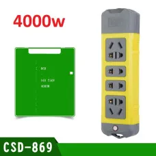 Ổ CẮM ĐIỆN 4 LỖ MÀU VÀNG XÁM CÓ BÁO LED 02 - DÀNH CHO AE THỢ ĐIỆN TỰ THIẾT KẾ DÂY ĐIỆN