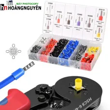 Thi công đấu nối dây điện âm tường cưc nhanh với 1200 đầu cos đủ loại + Kìm bấm cos vuông HSC8 6-4A