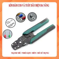 [Rẻ vô địch] Kìm bấm cos và tuốt dây điện đa năng màu xanh lá hàng chất lượng