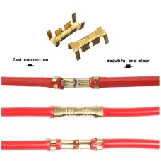 Kết nối 2 sợi dây điện an toàn tiện lợi với 50 đầu cos U đồng thau 0.5-1.5mm 3.1