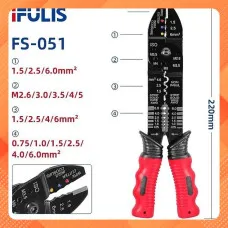 KÌM BẤM COS TUỐT DÂY ĐA NĂNG MÀU ĐỎ FS-051