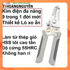 [Giá hủy diệt] Kìm tuốt dây điện đa năng 9 trong 1, Kìm điện đa năng Thép gió HSS, tước dây 4mm giá tốt TP.HCM 2.2