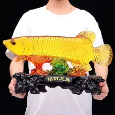 Tượng cá Rồng Ngọc phong thuỷ - biểu tượng của sự may mắn, thịnh vượng, thành công - Chất liệu cao cấp