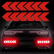 ????12 Tem Dán Phản Quang Ban Đêm Cho ô Tô Xe Máy- Xe cảnh báo mũi tên phản quang